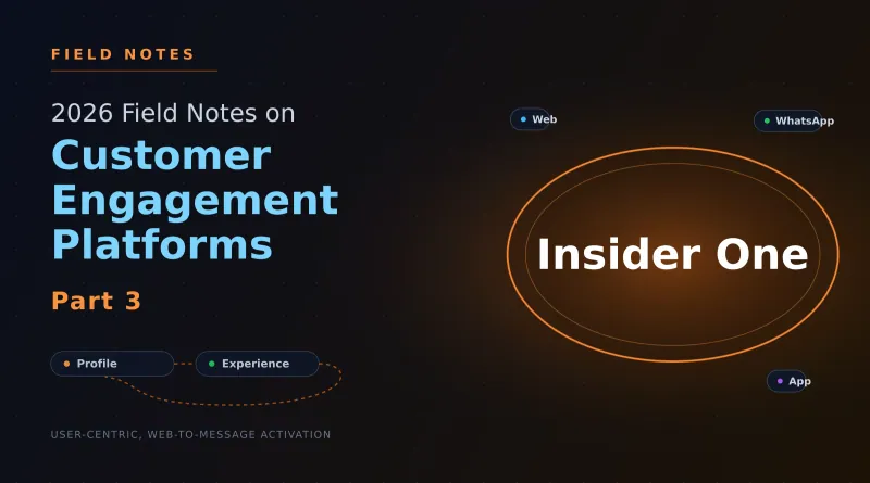 2026 Field Notes on Customer Engagement Platforms — Part 3: Insider One